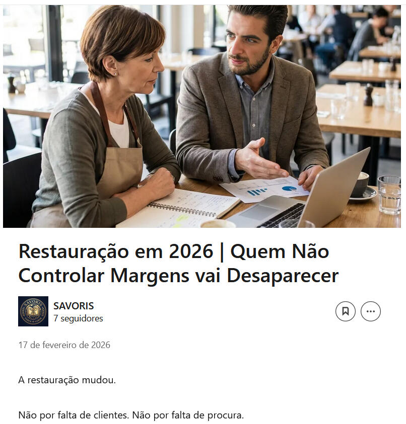 Restauração em 2026 | Quem Não Controlar Margens vai Desaparecer